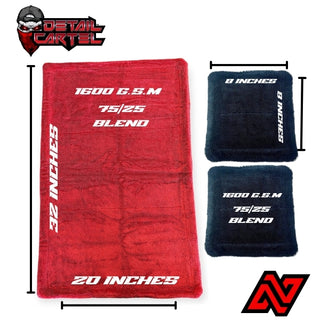 DTX6 Detail Cartel Edition Drying Towel Set